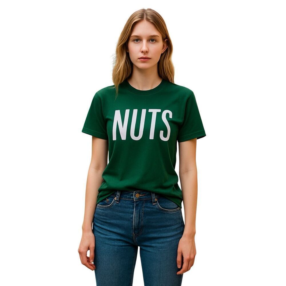 DIST RICT GREEN TEE “ NUTS “ M